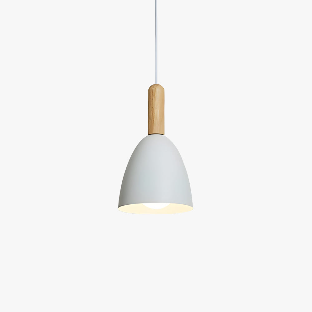 Morandi Moderne minimalistische LED Pendelleuchte Metall/Holz Wohnzimmer/Schlafzimmer