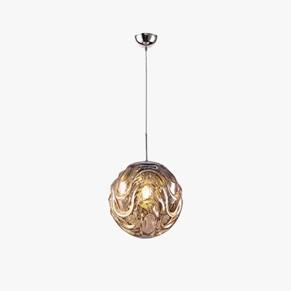 Hailie Modern Sphere Pendelleuchte Glas Gold/Schwarz Esszimmer