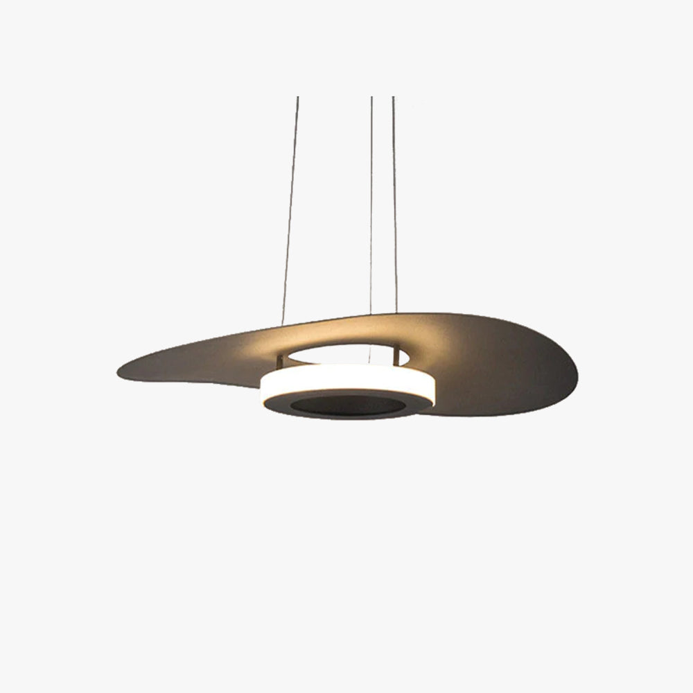 Carins Mordern LED Pendelleuchte Schwarz Weiß Acryl Wohnzimmer