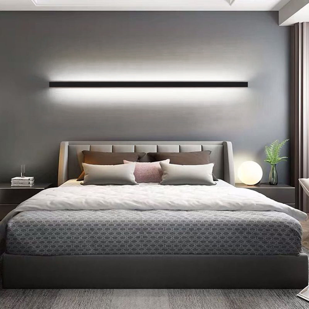 Edge Minimalistisch Linear LED Wandleuchte Gold/Schwarz/Weiß Schlafzimmer Metall&Acryl