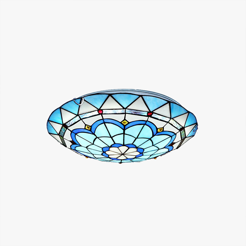 Eryn LED Deckenleuchte Schlaf/Wohnzimmer Flur Bunte Glas