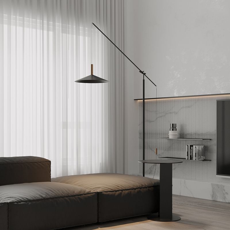 Carins Italienisch Einzigartig Modern Stehleuchte Wohnzimmer, Schwarz, Metall