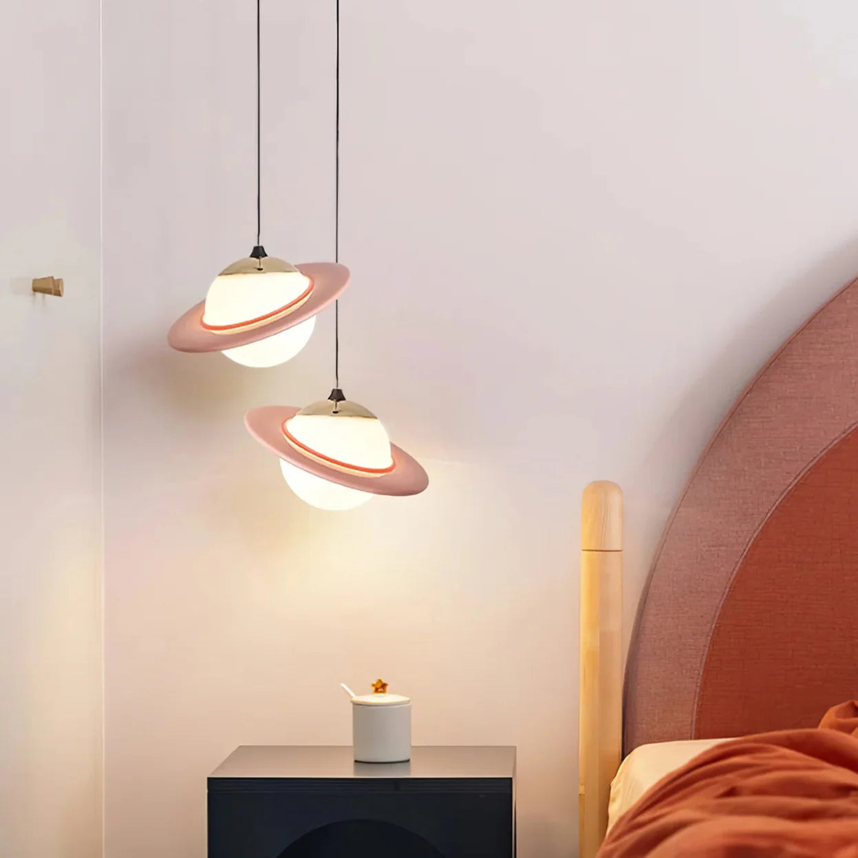 Morandi Kreativ LED Pendelleuchte Glas Arbeits/Schlafzimmer