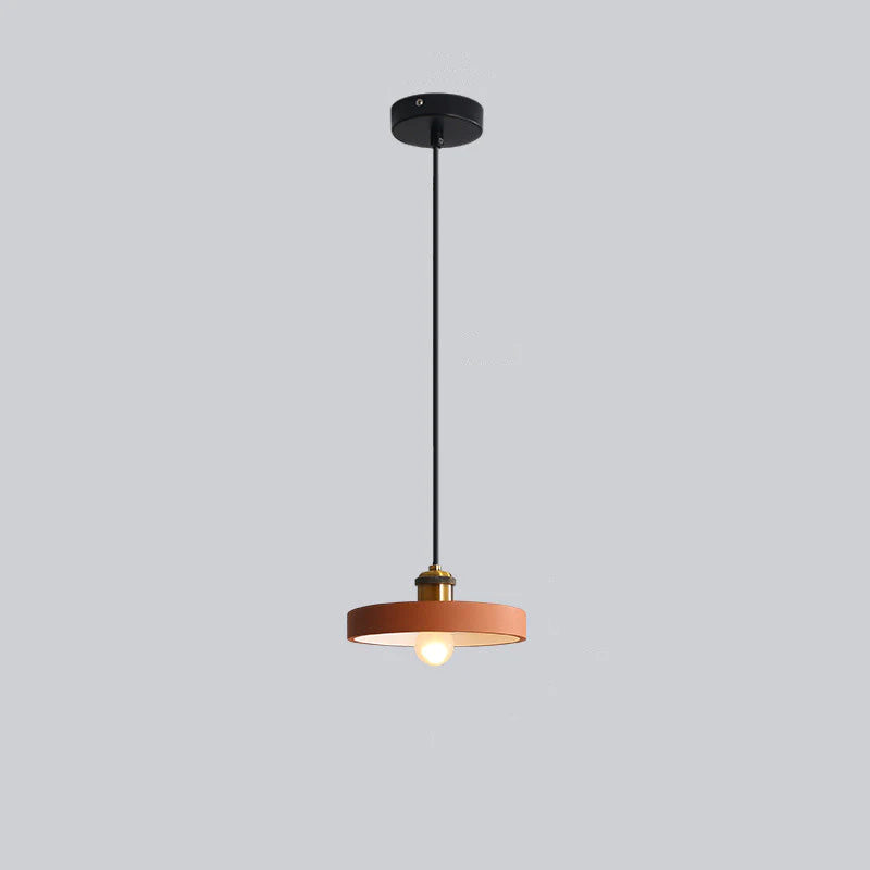 Morandi Modern Runde/Rechteckige LED Pendelleuchte Weiß/Orange/Schwarz/Grau Esstisch Metall Harz
