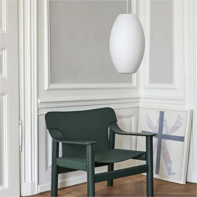 Renée Modern LED Pendelleuchte Weiß Wohnzimmer/Esstisch Metall&Stoff