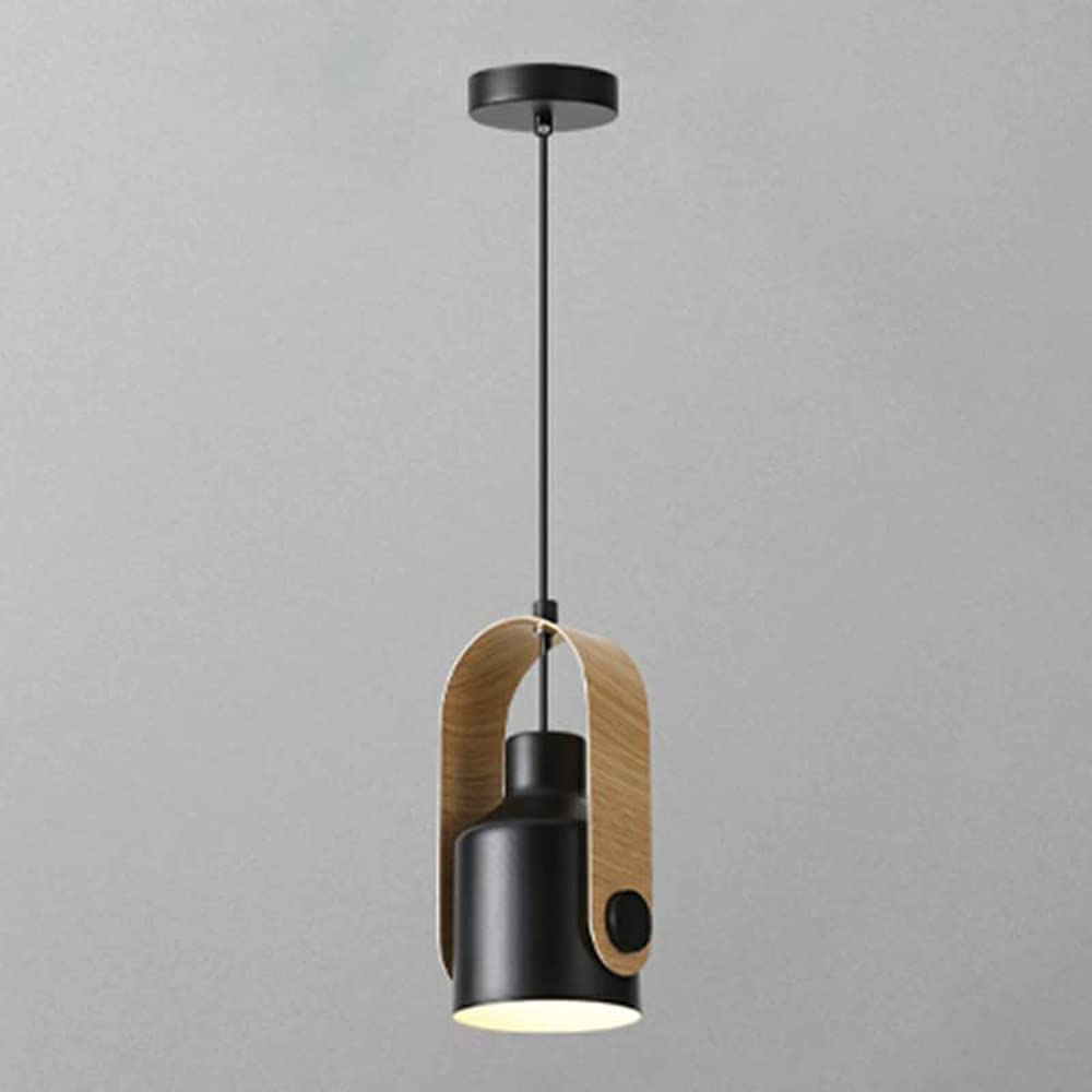 Morandi Modern LED Pendelleuchte Schwarz Metall Schlaf Wohnzimmer