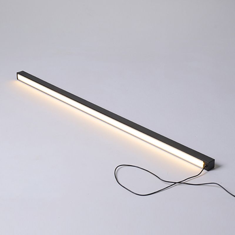 Edge Minimalistische Linear LED Stehleuchte Schwarz/Gold Ess/Wohnzimmer Metall