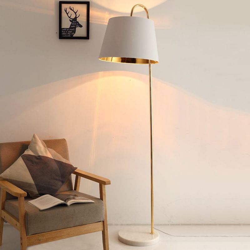 Eryn Modern Zylinder Stehlampe, Metal, Schwarz/Weiß, Wohnzimmer/Schlafzimmer