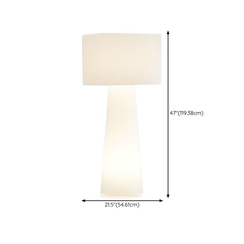 Eryn Modern Stehleuchte Wohnzimmer, Beige, Metall Stoff