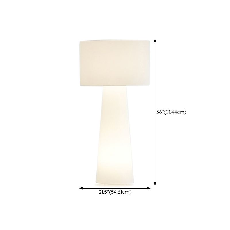 Eryn Modern Stehleuchte Wohnzimmer, Beige, Metall Stoff