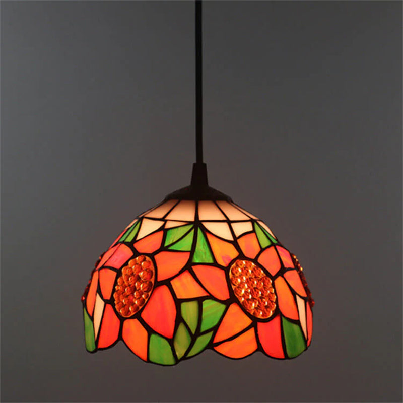 Eryn Retro LED Pendelleuchte Multicolour Metall Glas Wohnzimmer