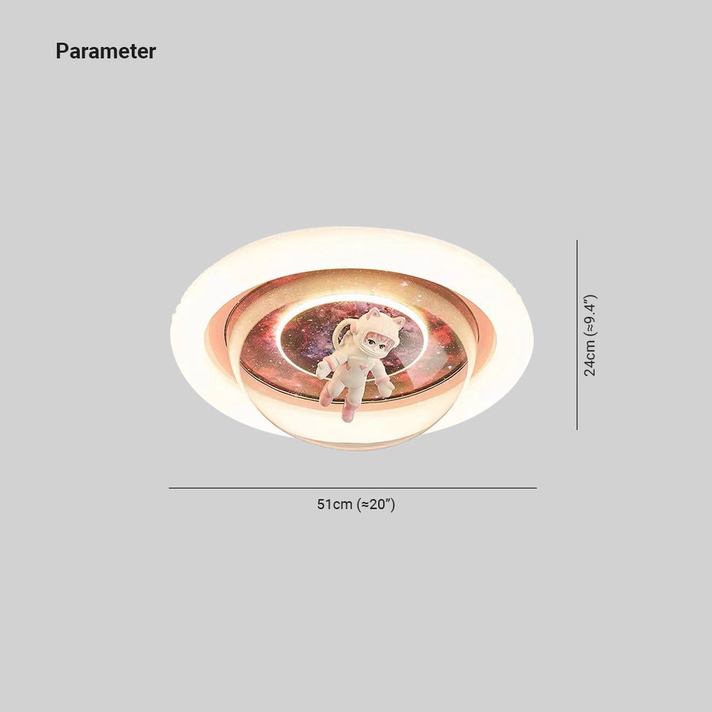 Fateh Modern LED Deckenleuchte Dimmbar Astronaut Kinderzimmer