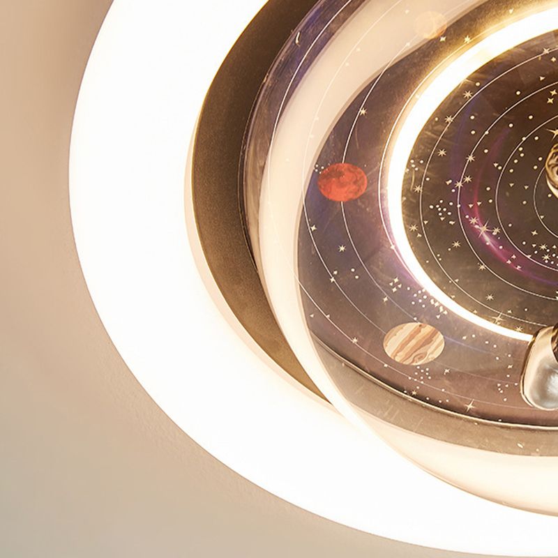 Fateh Modern LED Deckenleuchte Dimmbar Astronaut Kinderzimmer