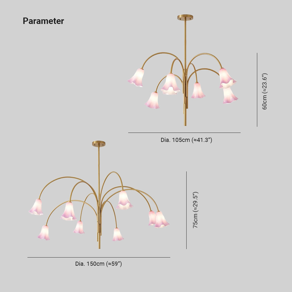 Lily Französisch Jahrgang Kronleuchter Metall Glas Wohnzimmer Esszimmer