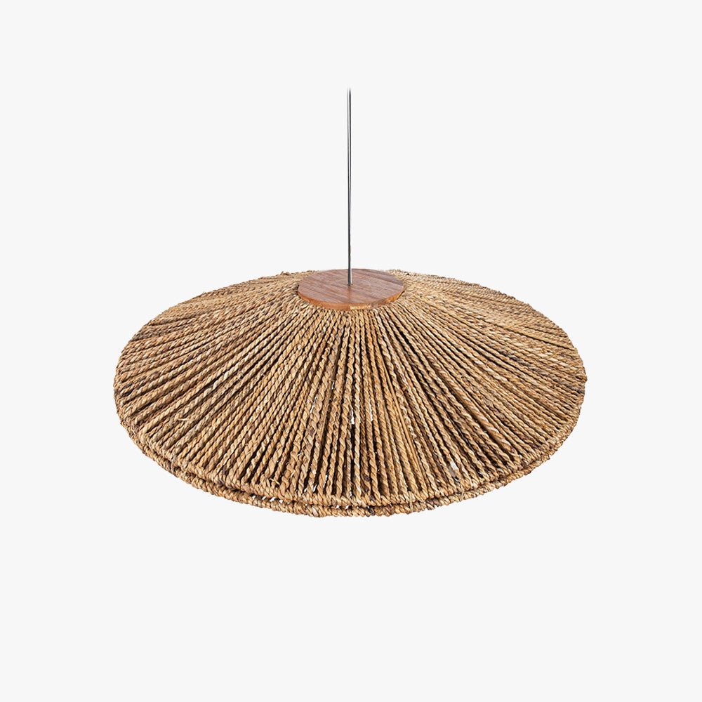 Muto Rustikal Pendelleuchte Rattan Wohnzimmer Schlafzimmer Esszimmer