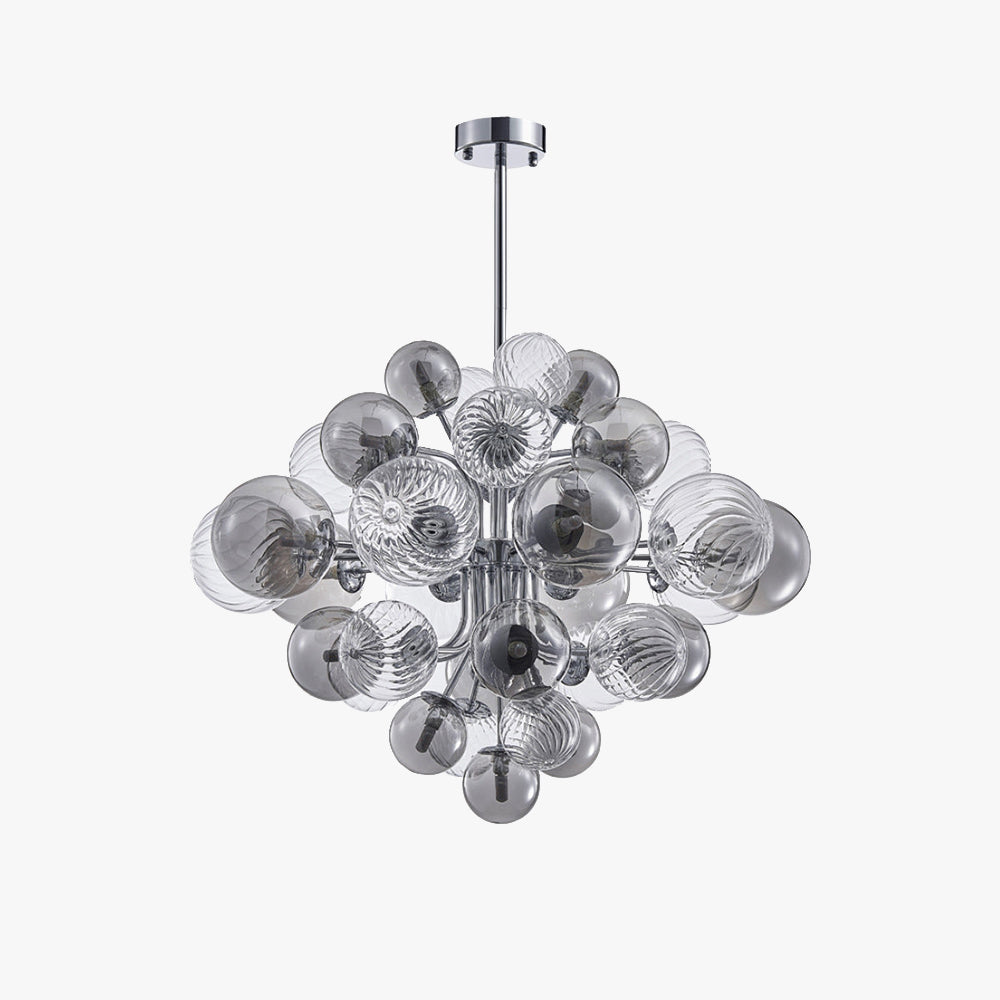 Valentina Moderne Cluster Bubble Kronleuchter Glas Metall Wohnzimmer