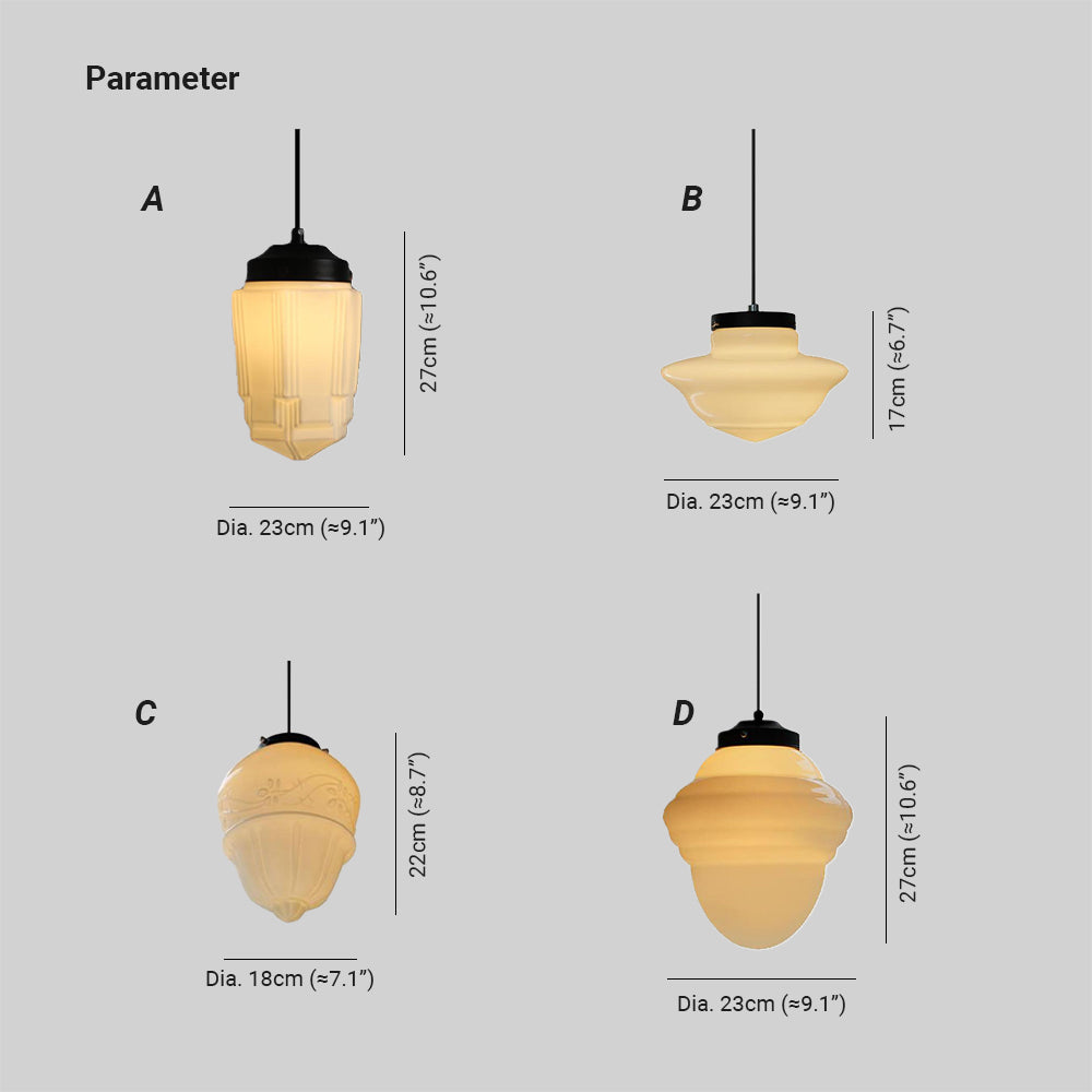 Hailie Minimalistisch LED Pendelleuchte Glas Ess/Wohnzimmer