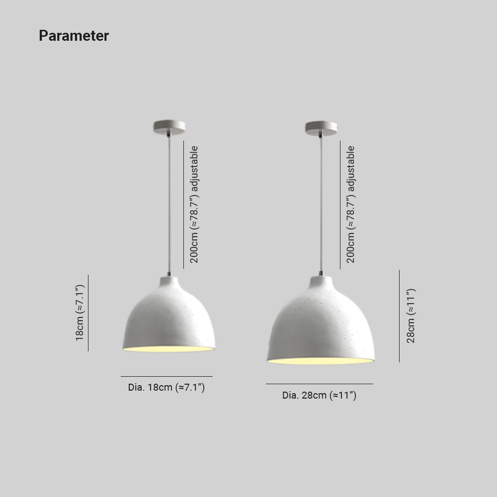 Byers Industriell LED Pendelleuchte Harz Schale Schlaf/Esszimmer