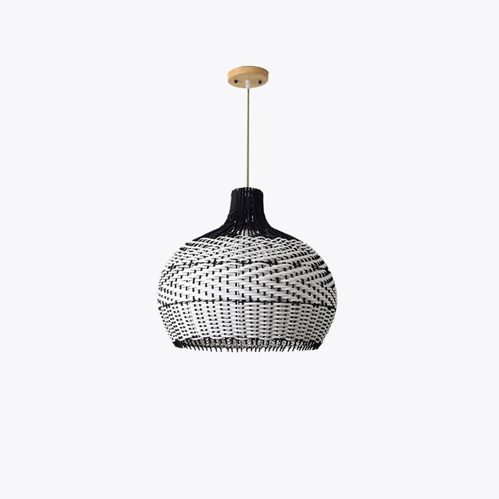 Ritta Modern LED Pendelleuchte Rattan Wohn/Esszimmer