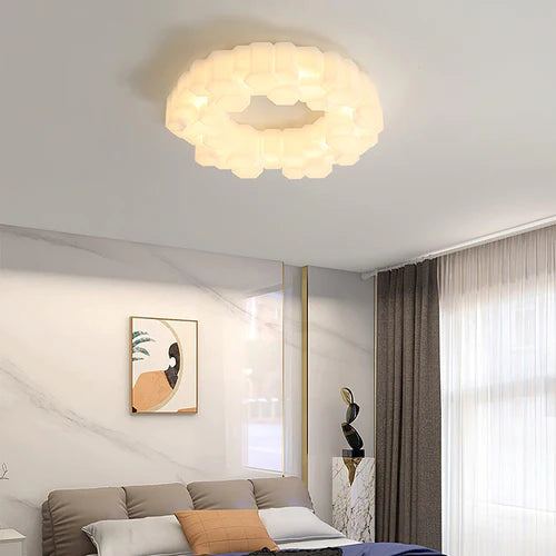 Quinn Moderne LED Deckenleuchte Schlafzimmer/Arbeitszimmer Weiß