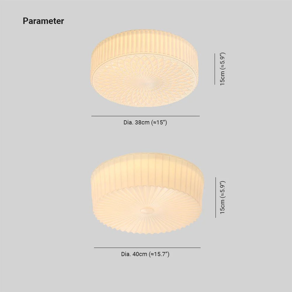 Hailie Modern LED Deckenleuchte Weiß Glas Schlaf/Wohnzimmer