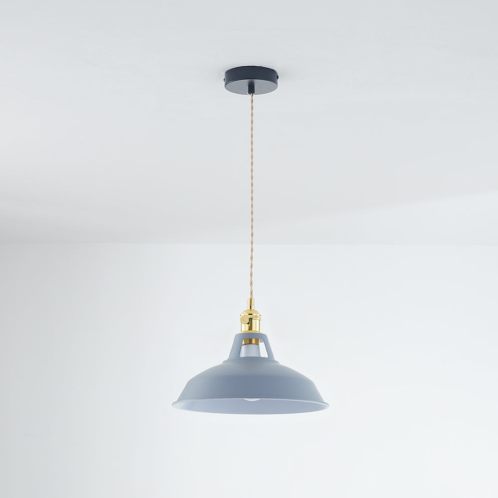 Morandi Industire LED Pendelleuchte Esszimmer Schwarz 7 Farben Metall