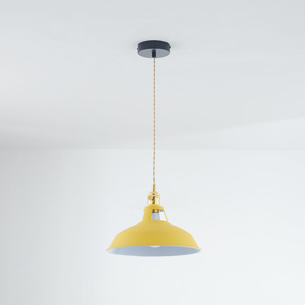 Morandi Industire LED Pendelleuchte Esszimmer Schwarz 7 Farben Metall