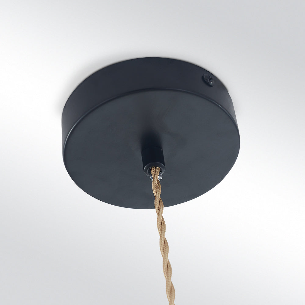 Morandi Industire LED Pendelleuchte Esszimmer Schwarz 7 Farben Metall