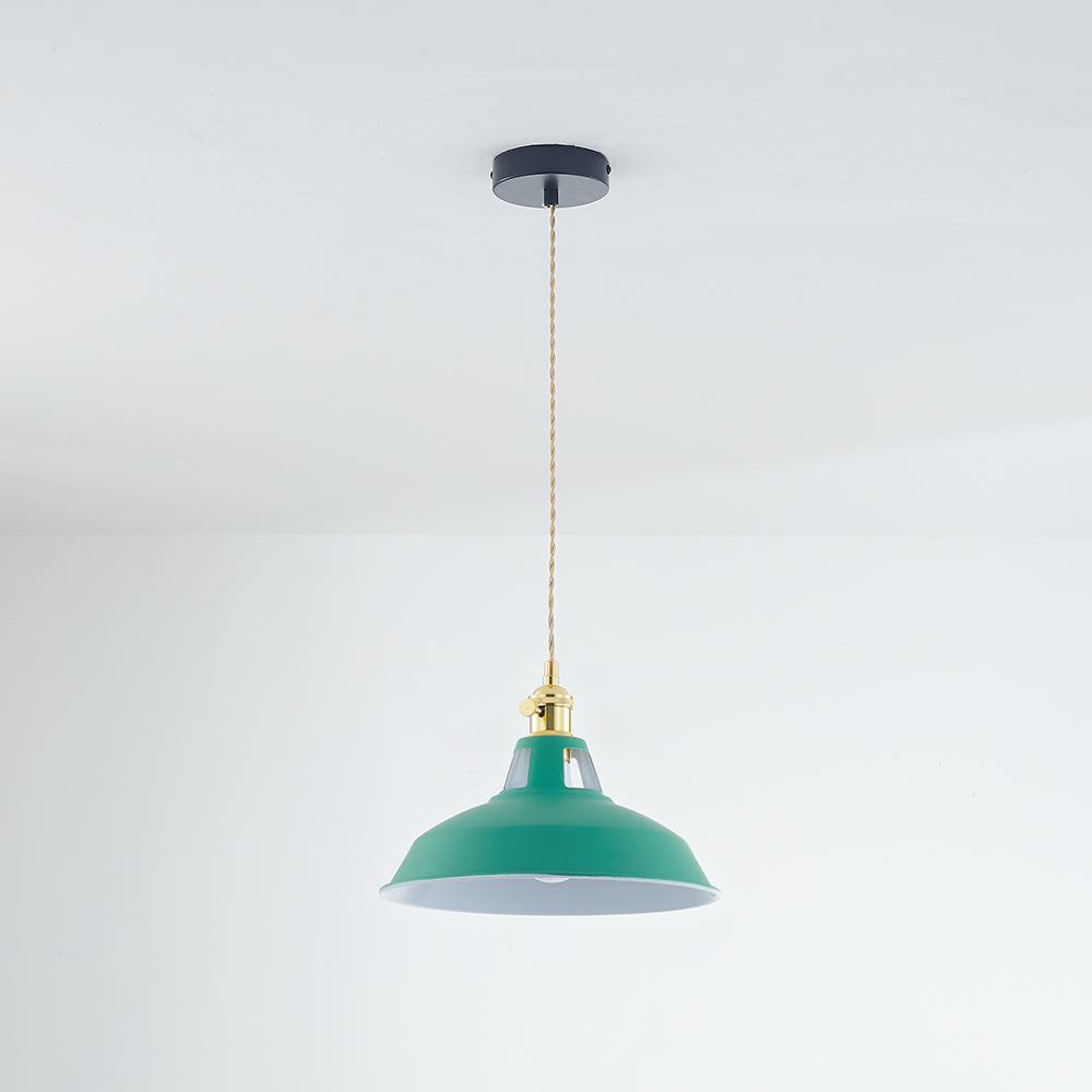 Morandi Industire LED Pendelleuchte Esszimmer Schwarz 7 Farben Metall