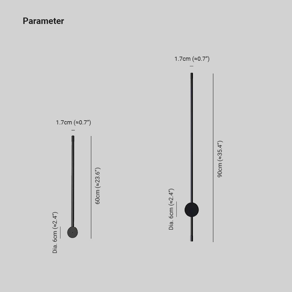 Edge Modern LED Außenwandleuchte, Linear, Schwarz, Metall, Wohnzimmer