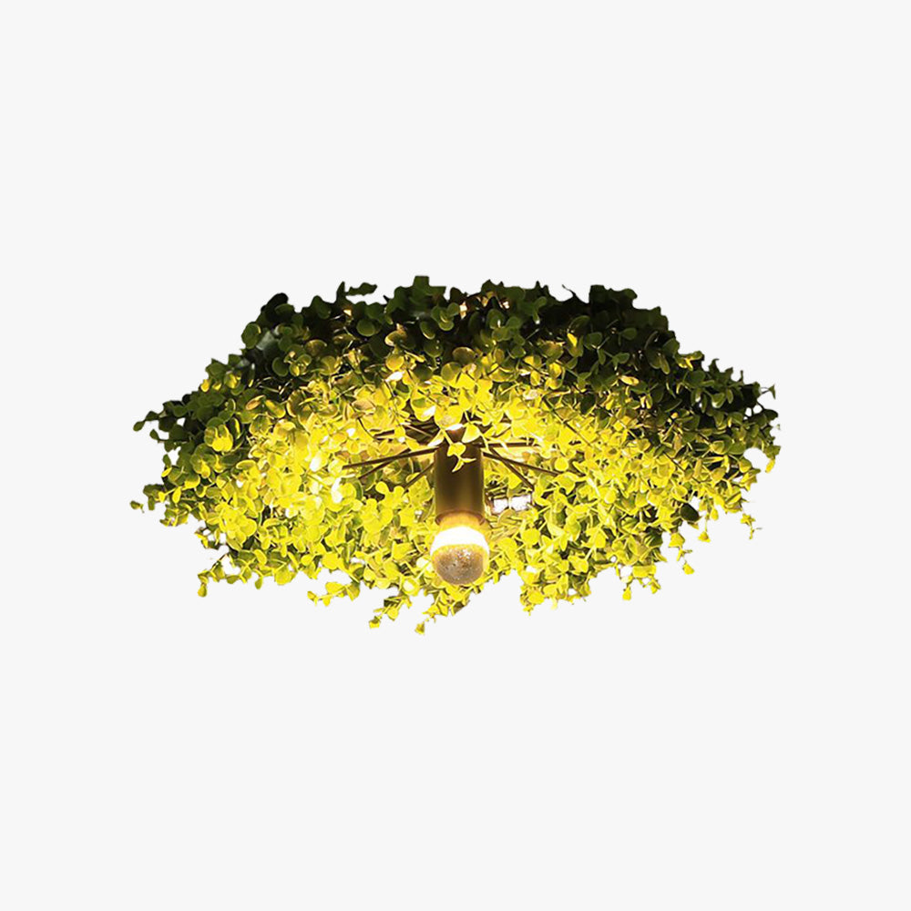 Lacey Modern Nest Pflanzen LED Deckenleuchte Grün Schlafzimmer/Wohnzimmer