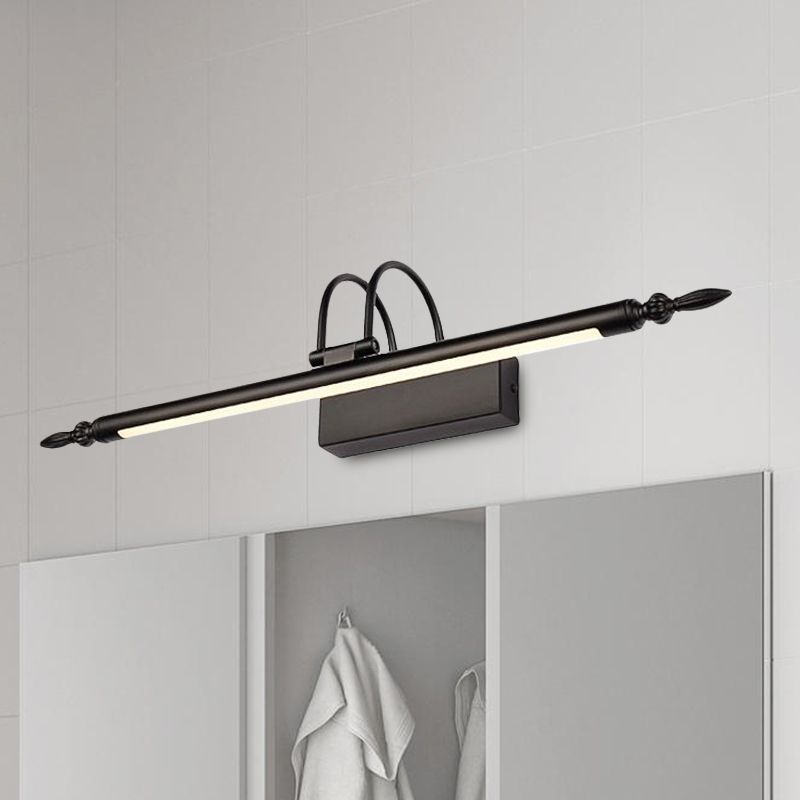 Leigh Modern LED Wandleuchte Schwarz Wohnzimmer/Badezimmer Metall