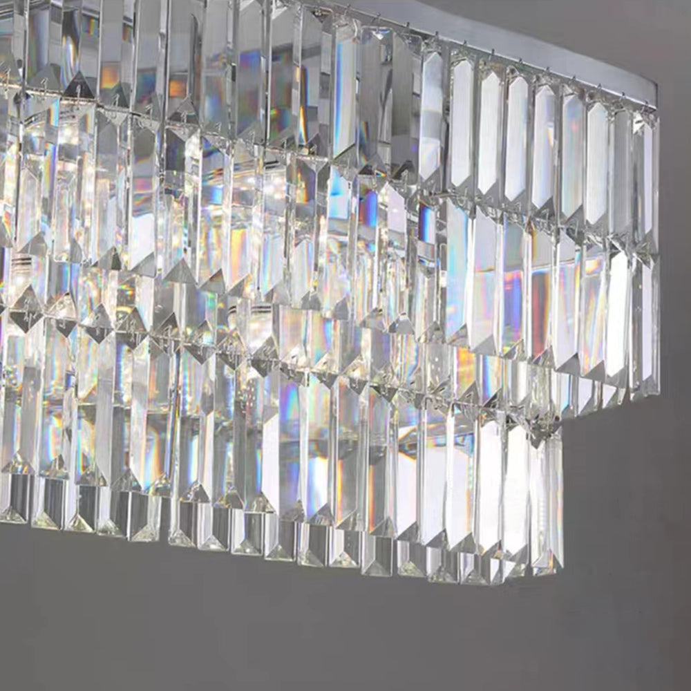 Marilyn Moderne Art Deco LED-Pendelleuchte, Kristall/Metall