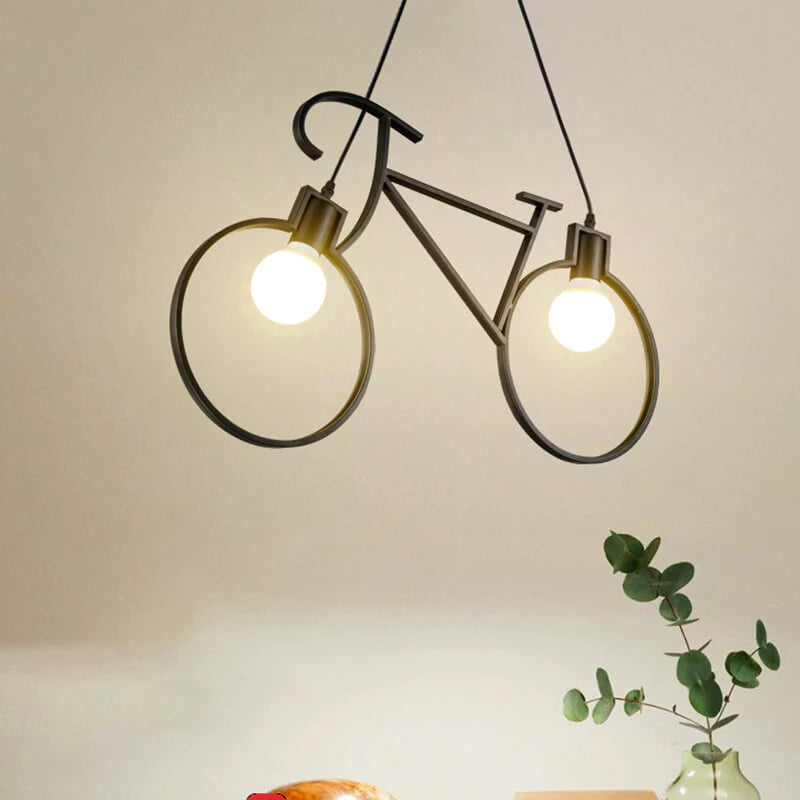 Salgado Modern kreative Fahrrad Form LED Pendelleuchte Metall Kinderzimmer