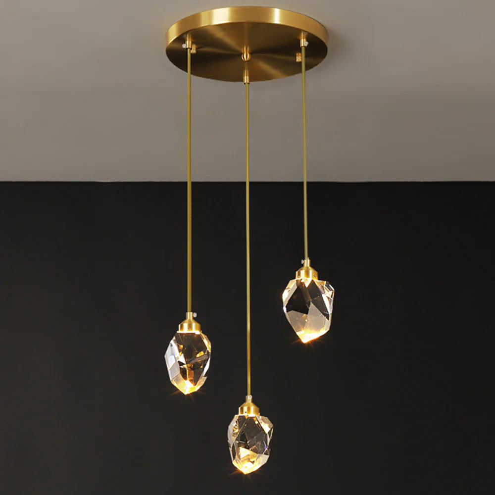 Kristy Design LED Pendelleuchte Metall/Kristall Wohn/Schlafzimmer