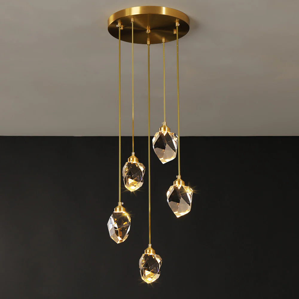 Kristy Design LED Pendelleuchte Metall/Kristall Wohn/Schlafzimmer