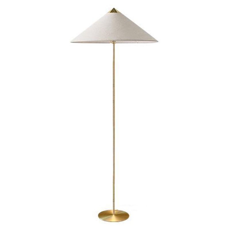 Muto Moderne Metall Stehlampe, Weiß/Holz, Schlafzimmer