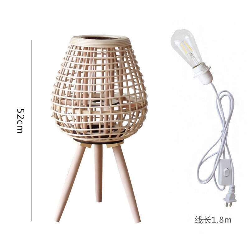 Muto Natural Rattan Stehlampe, Schlafzimmer/Wohnzimmer LED