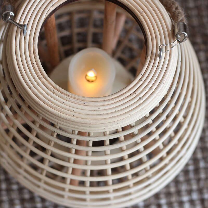 Muto Natural Rattan Stehlampe, Schlafzimmer/Wohnzimmer LED