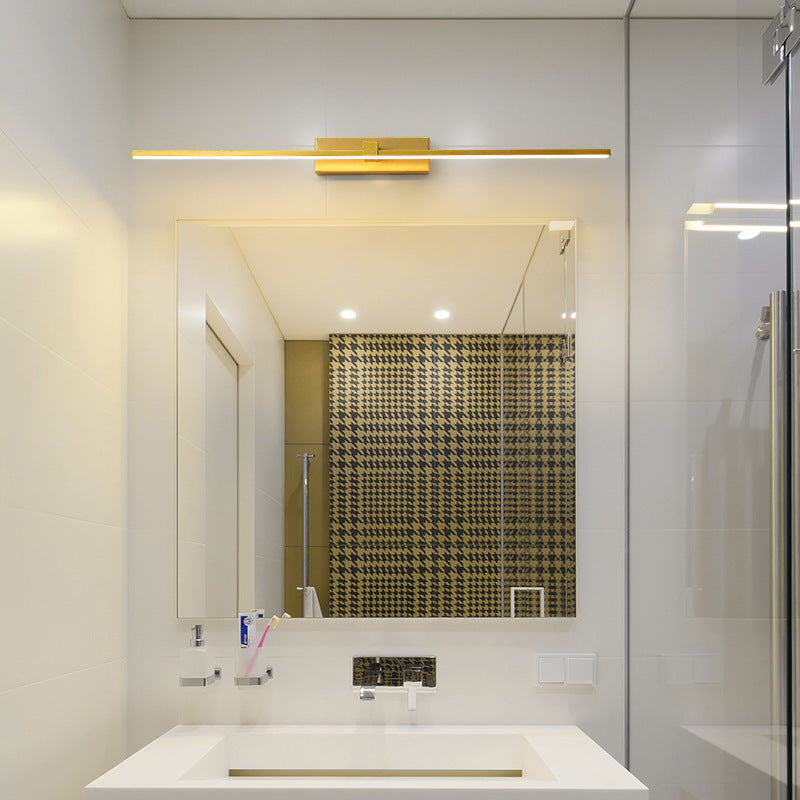 Leigh Minimalistische LED Wandleuchte Gold Wohnzimmer/Badezimmer