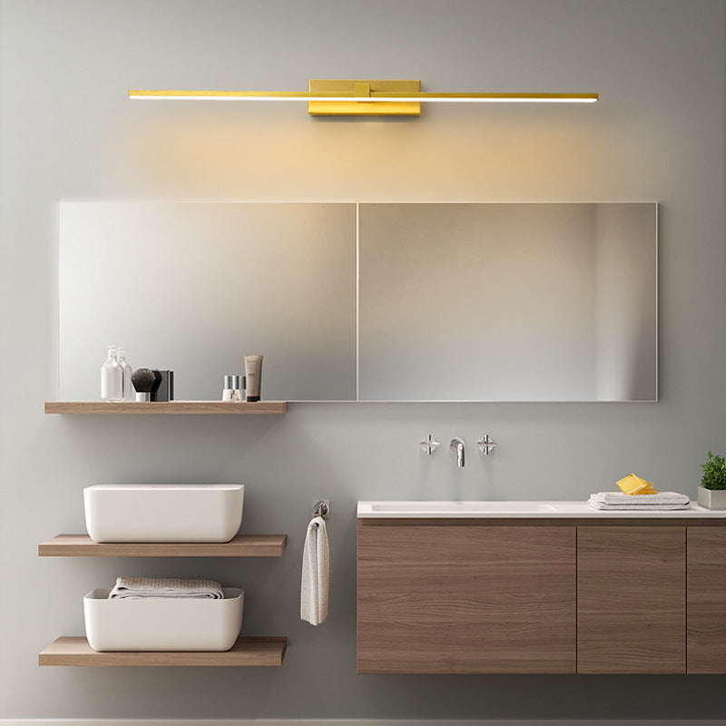 Leigh Minimalistische LED Wandleuchte Gold Wohnzimmer/Badezimmer