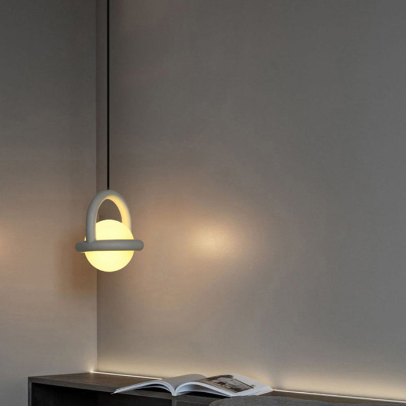 Morandi Ballon LED Pendelleuchte Metall/Glas Ess/Wohnzimmer