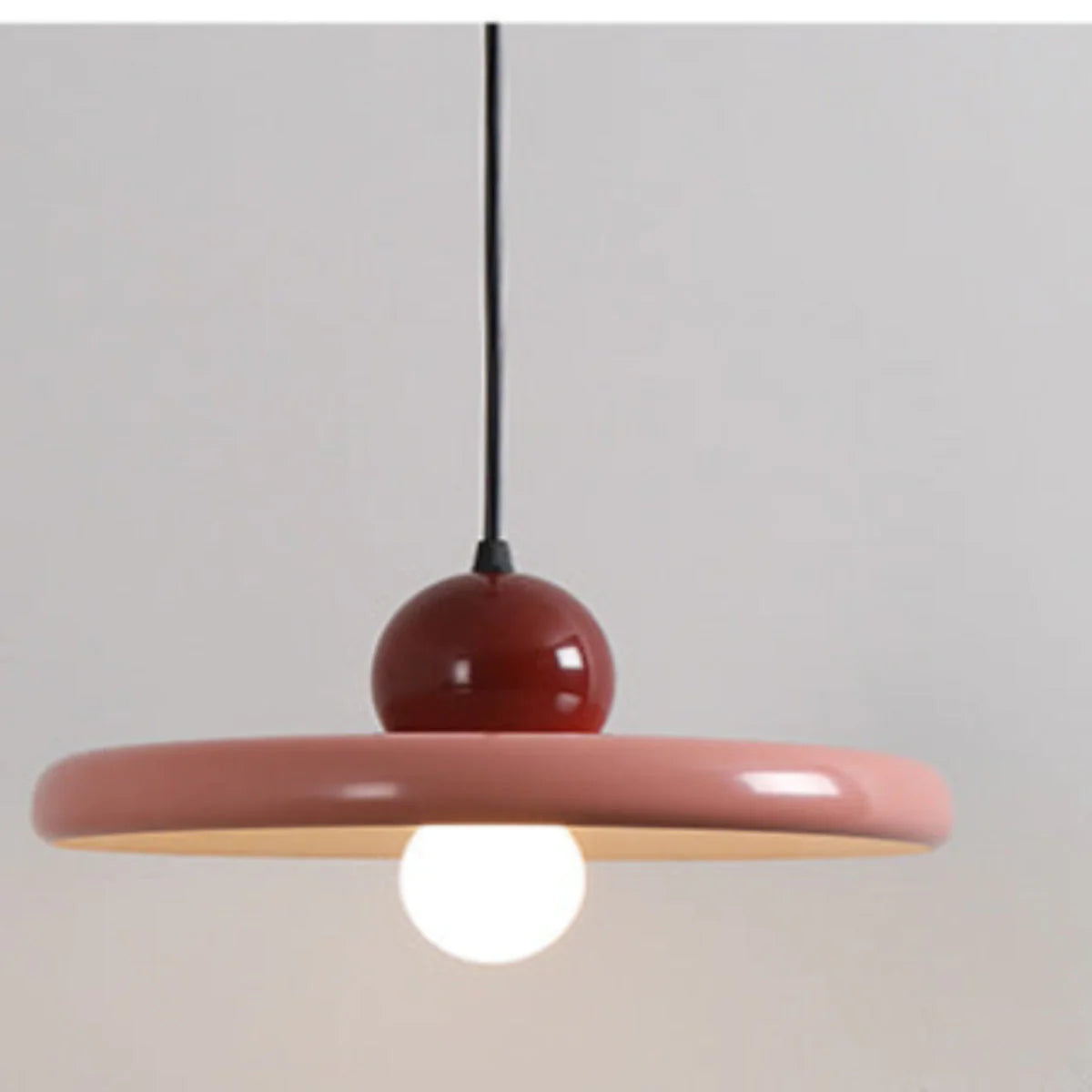 Leilani Modern Dekorativ LED Pendelleuchte Rosa Metall Wohnzimmer