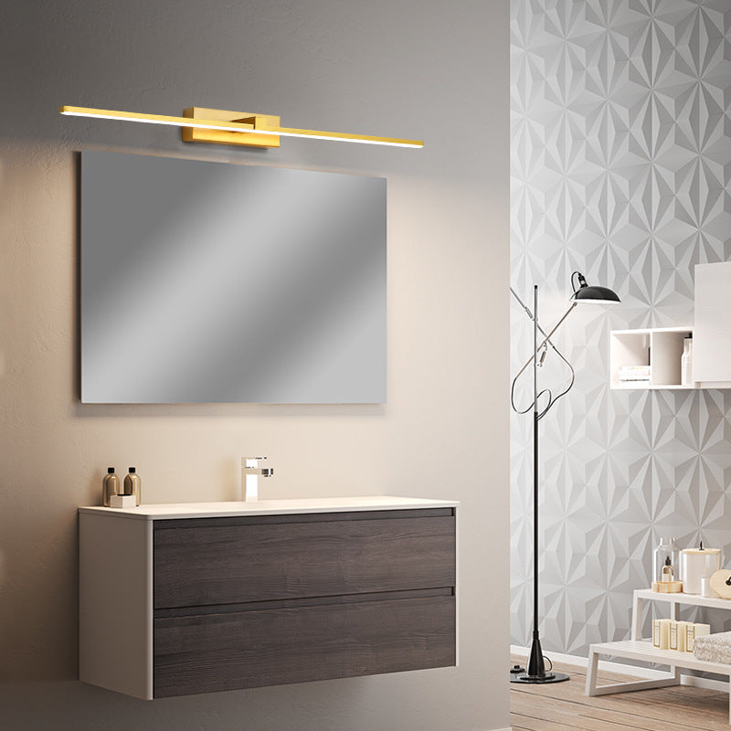 Leigh Minimalistische LED Wandleuchte Gold Wohnzimmer/Badezimmer