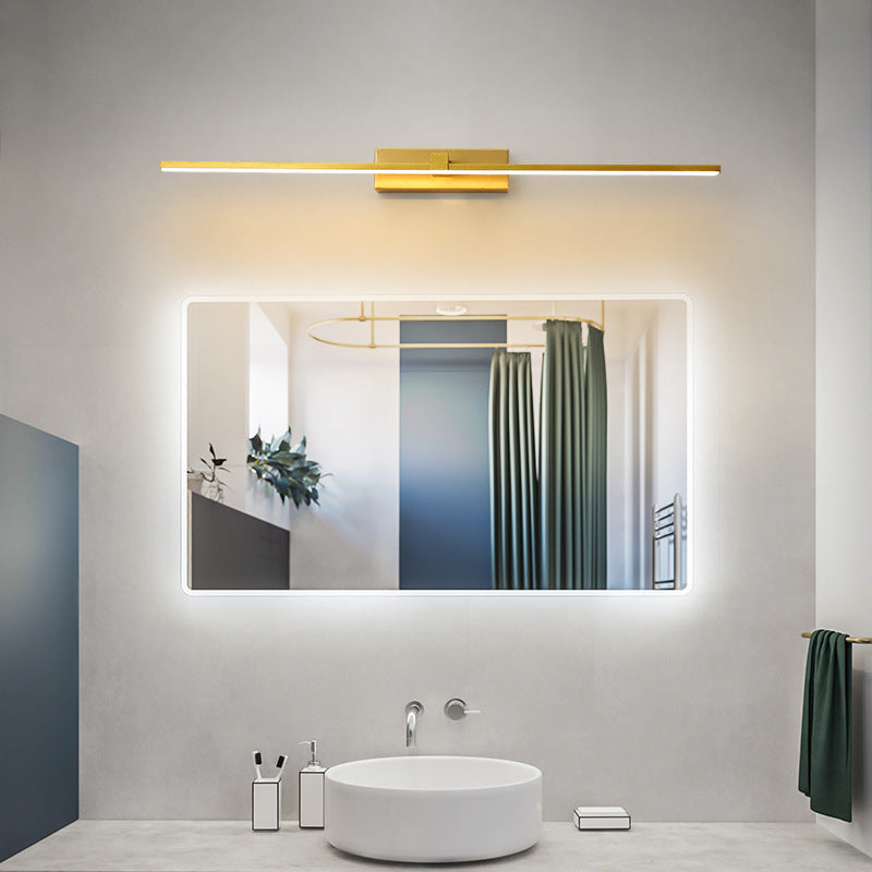 Leigh Minimalistische LED Wandleuchte Gold Wohnzimmer/Badezimmer