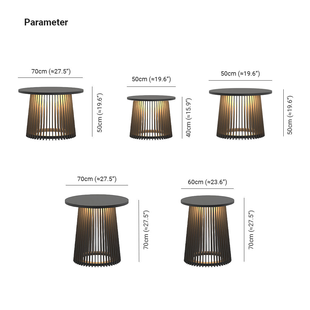 Orr Modern LED Stehleuchte Wiederaufladbar/Solar Garten Metall/Acryl Außen