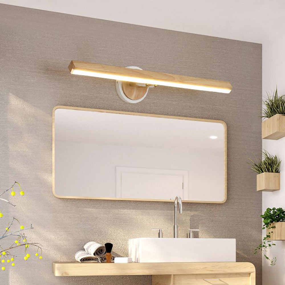 Ozawa Minimalistische LED Wandleuchte Schlafzimmer/Esszimmer Holz