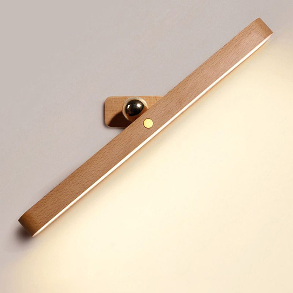 Ozawa Nordlux LED Wandleuchte Innen Schlaf/Wohnzimmer Holz Acryl Metall Front-Spiegel