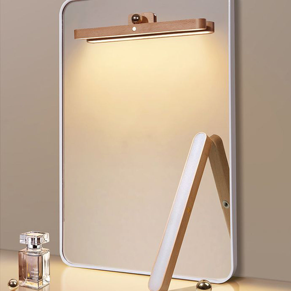 Ozawa Nordlux LED Wandleuchte Innen Schlaf/Wohnzimmer Holz Acryl Metall Front-Spiegel