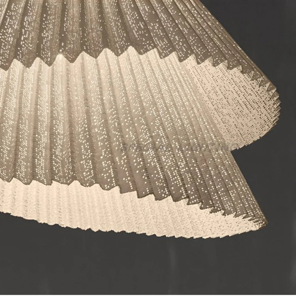 Renée Minimalistisch Design LED Pendelleuchte Weiß Schlafzimmer/Esstisch Metall Textil